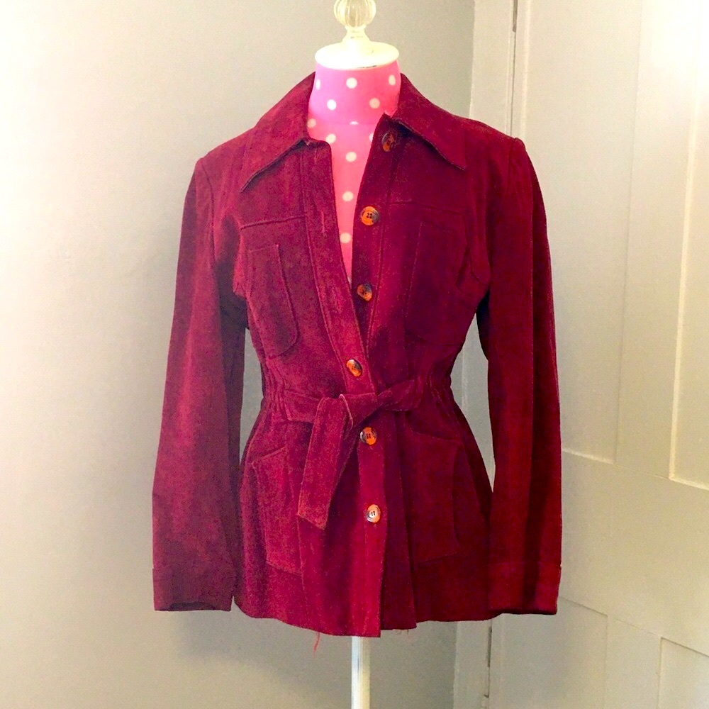 Vintage Red Leather Jacket